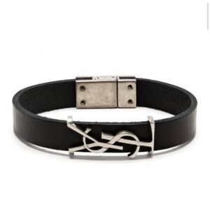 YSL Cassandre Leather Bracelet